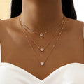 Celestial Grace – Triple Layer Necklace